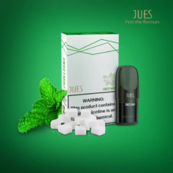 JUES Pod Juice Flavor Sweet mint มีกลิ่นมิ้นท์ที่หวานอ่อนและสดชื่น ความผสมผสานของความหวานและความเย็นทำให้คุณรู้สึกสดชื่นตลอดเวลา