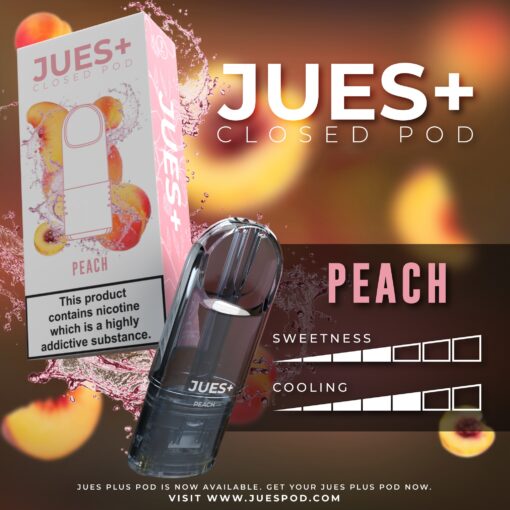Jues Plus กลิ่น Peach: กลิ่นของพีชที่หอมหวานนุ่ม สร้างความรื่นรมยาวนานในทุกลมหายใจ