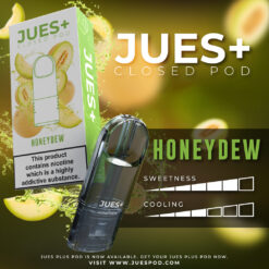 Jues Plus กลิ่น Honeydew: กลิ่นแคนตาลูปที่หวานอ่อน คุณจะรับความรู้สึกเหมือนกำลังรับประทานแคนตาลูปที่หอมหวานและสดชื่น