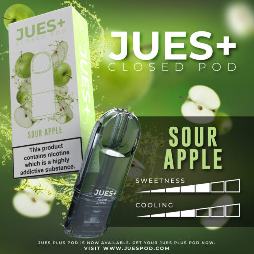 Jues Plus กลิ่น Sour Apple: กลิ่นแอปเปิ้ลที่เปรี้ยวหวาน ทำให้คุณรับรู้กลิ่นสดชื่นและเต็มเปี่ยมของผลไม้แอปเปิ้ล