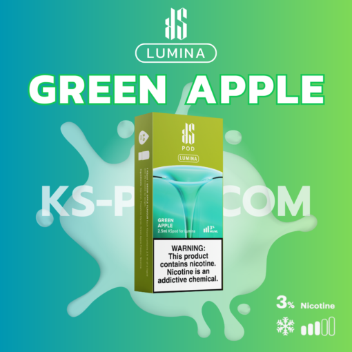 KS Lumina Green Apple: รสแอปเปิลเขียวที่กรอบและเปรี้ยว เหมาะสำหรับผู้ที่ชอบรสชาติผลไม้ที่ชัดเจน