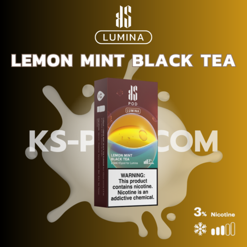 KS Lumina Lemon mint black tea: การผสมระหว่างมะนาว, มิ้นต์, และชาดำ ให้ความสดชื่นและรสชาติที่ซับซ้อนและพิเศษ