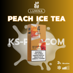 KS Lumina Peach ice tea : การผสมของลูกพีชกับชาเย็น หอมหวานและนุ่มนิ่ม สร้างความสดชื่นและหอมแบบพิเศษ