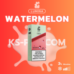 KS Lumina Watermelon: รสแตงโมที่หวานและสดชื่น เหมาะสำหรับวันร้อน พร้อมรสชาติและกลิ่นที่เปรี้ยวหอมตามลักษณะของแตงโม