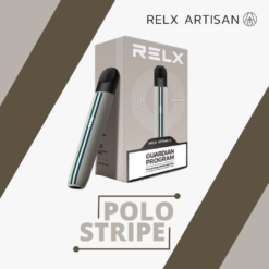 Relx Artisan Device Polo Stripe หุ้มหนังเส้นของเสื้อโปโล แสดงถึงความสปอร์ทอย่างมีระดับ