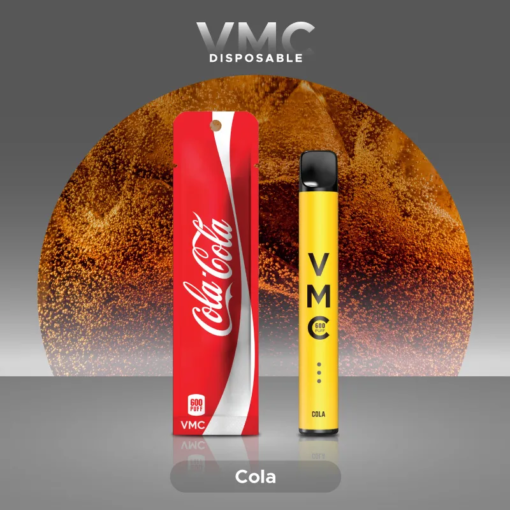 VMC 600 Puffs กลิ่น Cola-Cola (โค๊ก) มีกลิ่นหอมของโค๊กที่หวานและเคารพ คุณจะรู้สึกเหมือนกำลังดื่มน้ำโค๊กสดชื่น