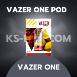 หัวพอต Vazer One ที่มาพร้อมกับความง่ายในการใช้งาน ดีไซน์ที่โปร่งใส และความจุของน้ำยาถึง 2.2 มล. นอกจากนี้ยังมีหลากหลายกลิ่นให้เลือก
